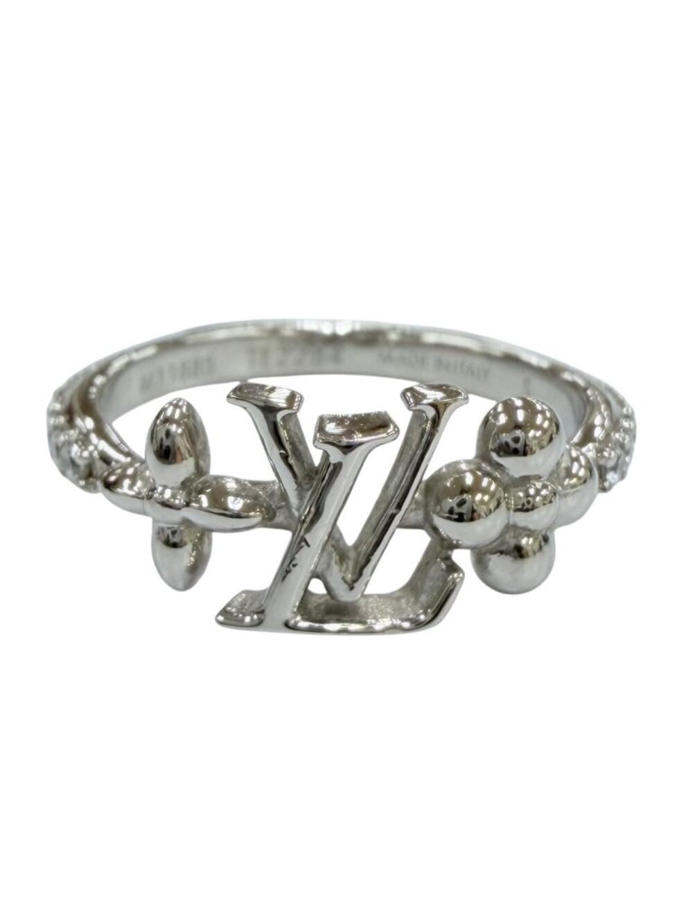 Louis Vuitton Ring LV Iconic Rhinestone Silver S